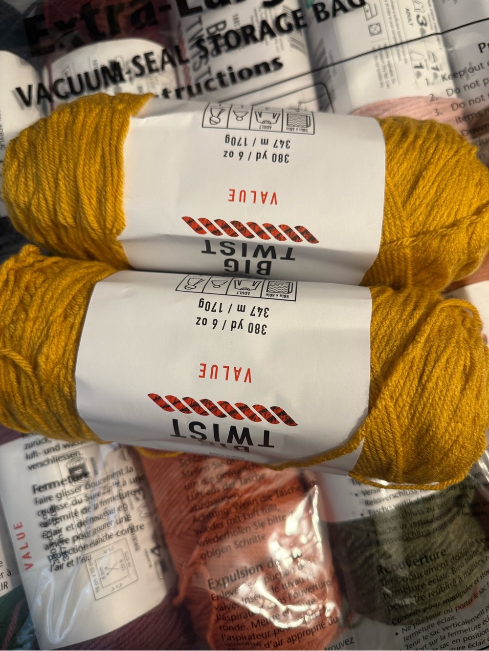 Value Twist Big Twist Yarn - Mustard Yellow